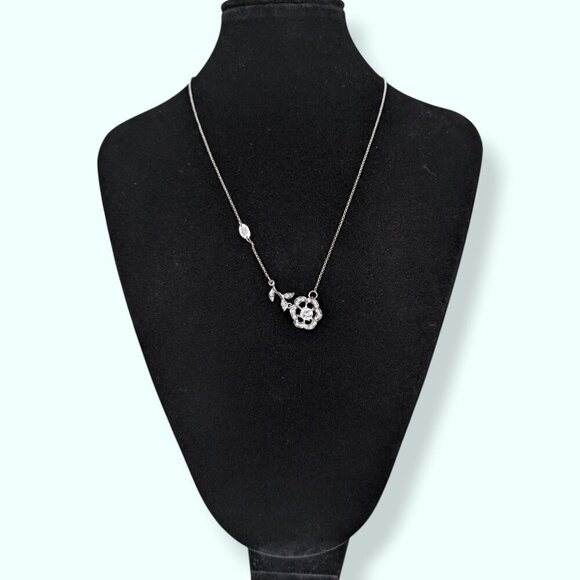 Juicy Couture Floral Rhinestone Necklace - Picture 3 of 6